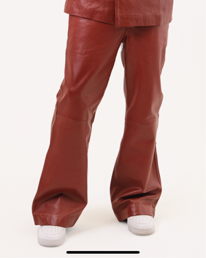 Cherry Maroon flare pant