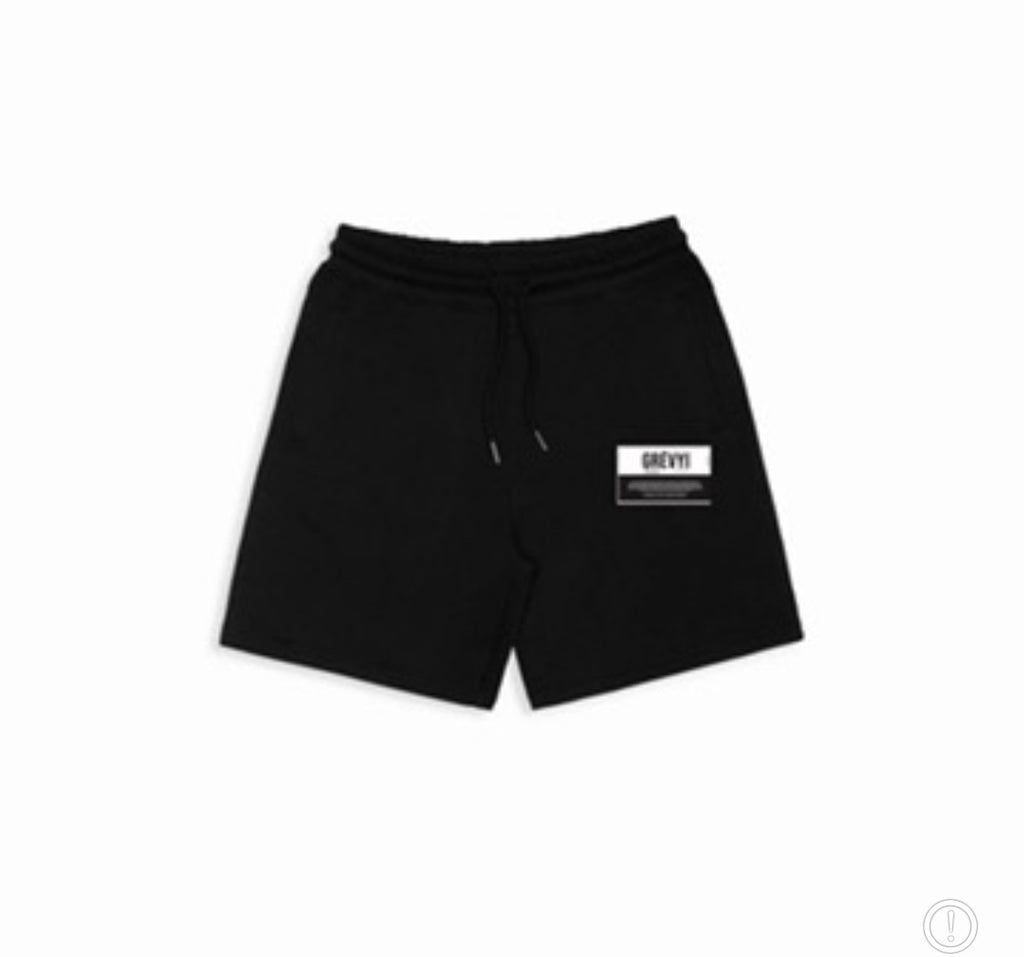 Mission statement shorts (Black)